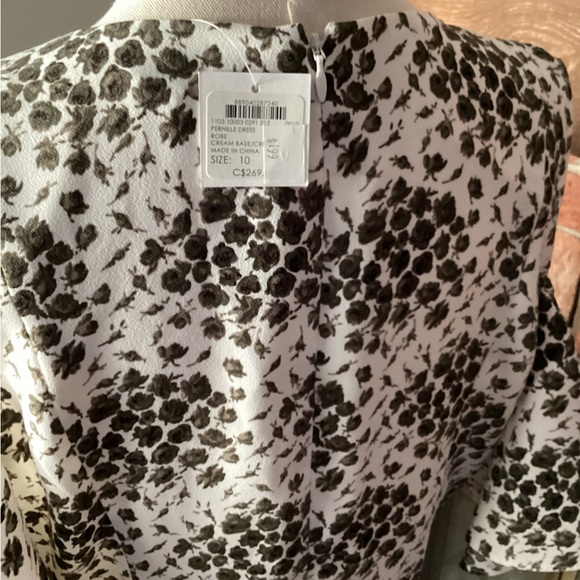 074 CLUB MONACO Pernille Cold Shoulder Floral Dress 10 new - Picture 10 of 12